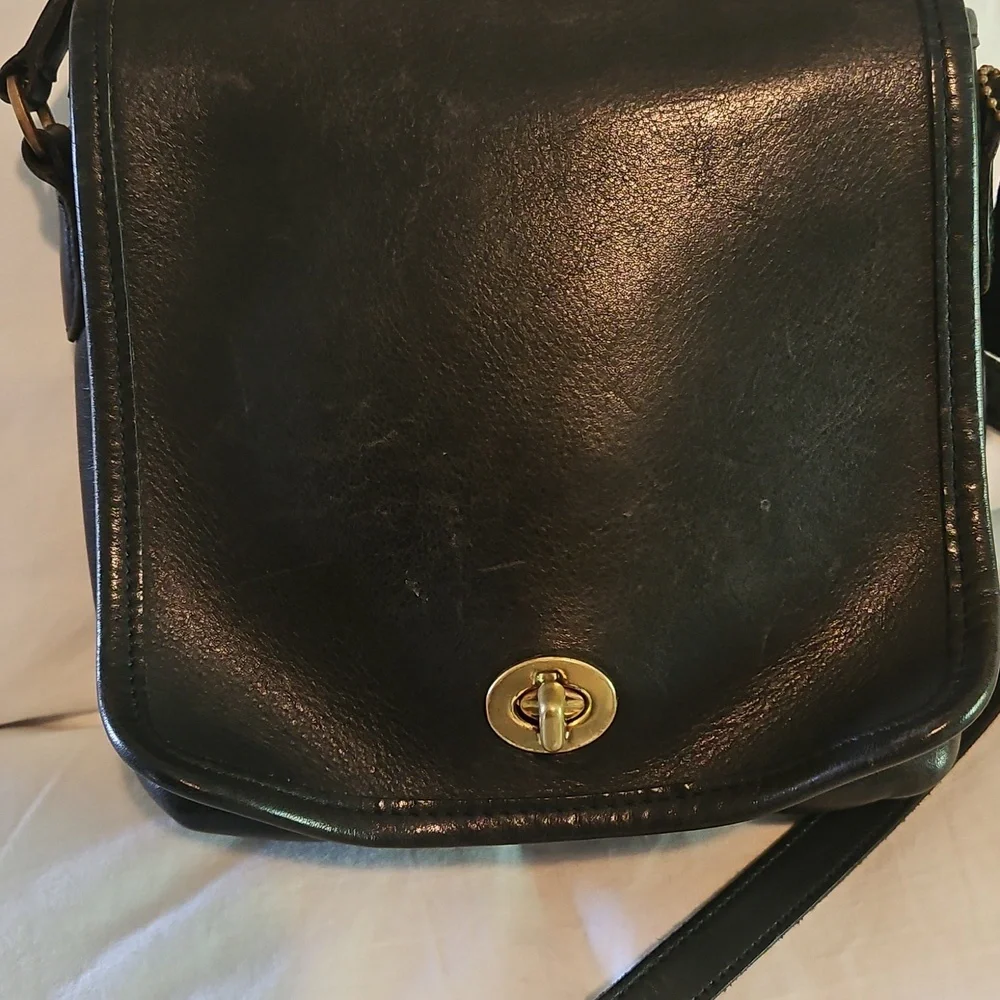Coach Companion flap leather vintage crossbody - Picture 2 of 11